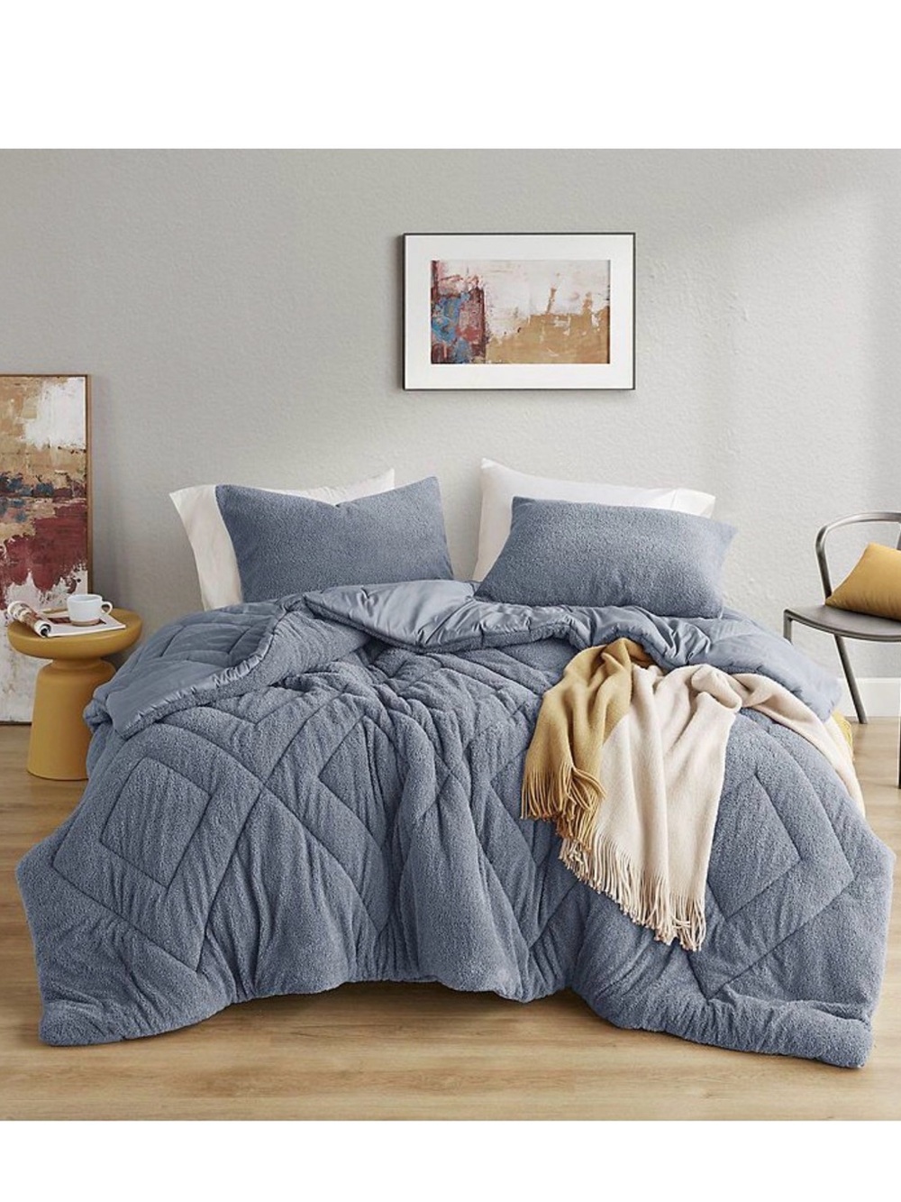 510 Design Kyla double diamond quilted mid weight comforter set FULL/QUEEN NEW